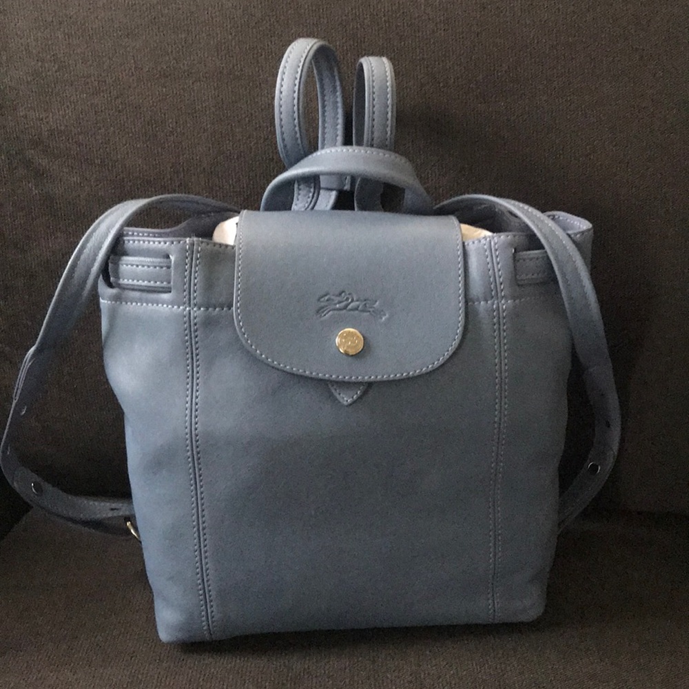 Longchamp Ladies Pliage Cuir Backpack